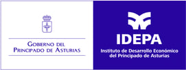 Gobierno del principado de asturias e idepa logo, patrocinadores del proyecto. 